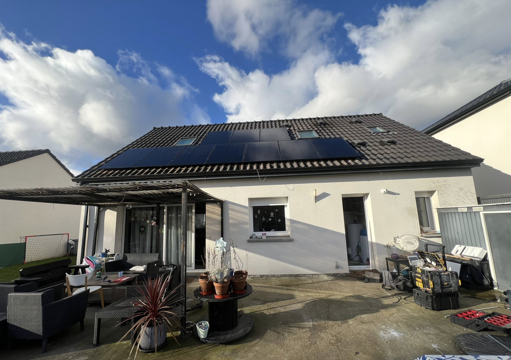 Panneaux photovoltaïques autour de Douai à Cantin