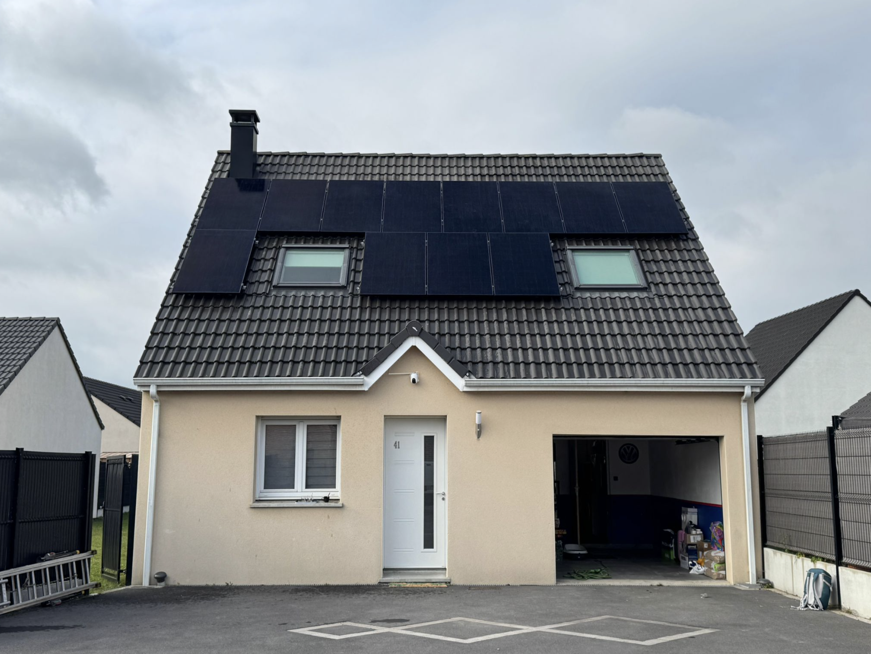 Panneaux photovoltaïques autour de Douai à Evin-Malmaison