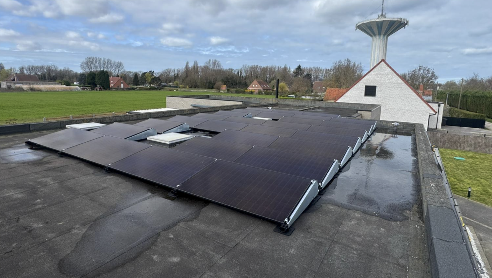 Installation photovoltaïque terminée et mise en service par Lumélio