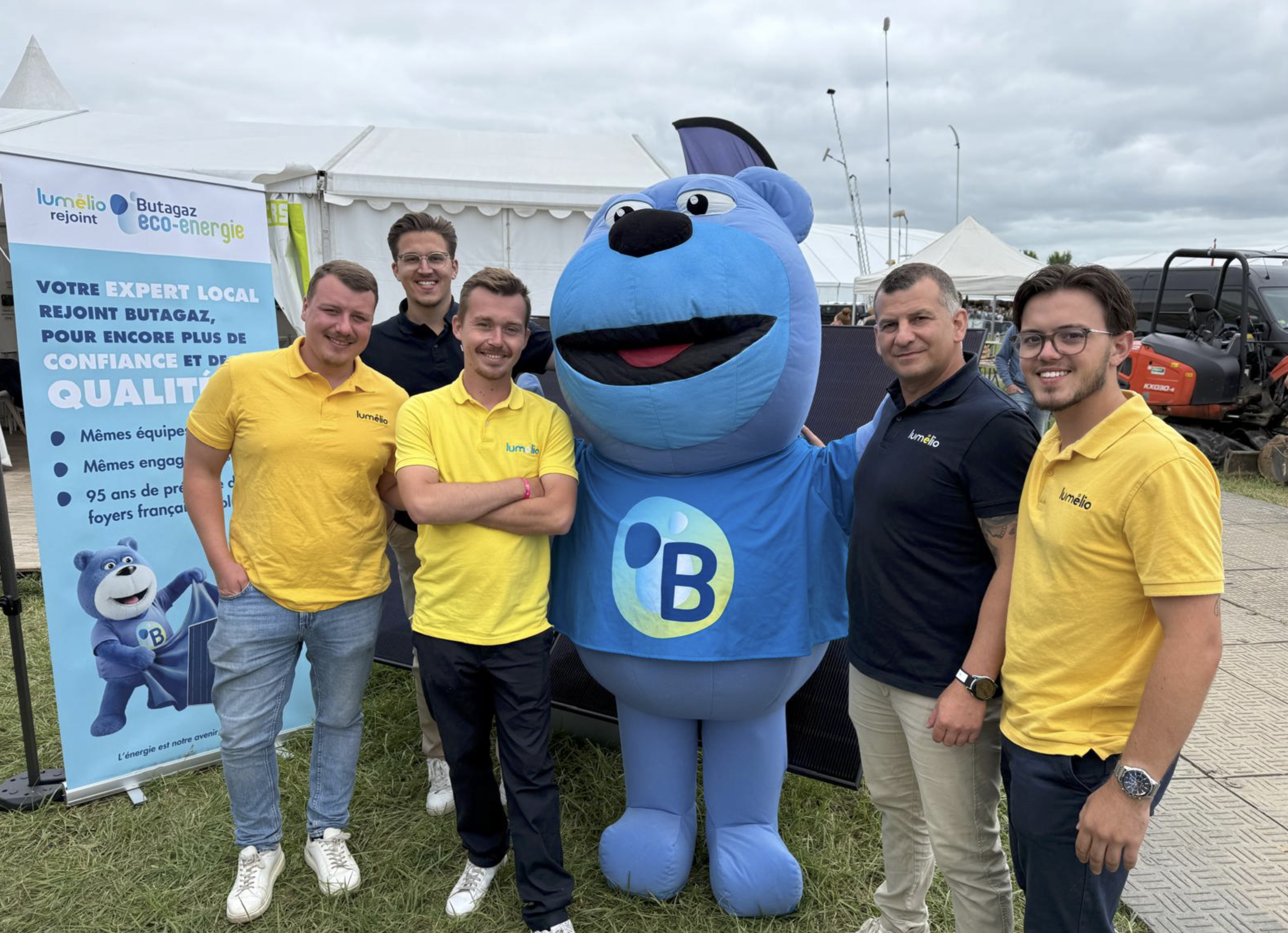 Equipe Lumelio et Bob pendant Terres en Fete